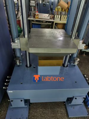 Mechanische schoktest systeem SKT50 50kg payload voert halve sinus 100g 11ms uit