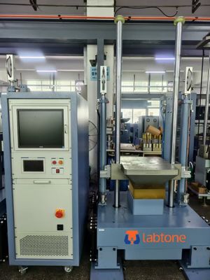 Mechanische schoktest systeem SKT50 50kg payload voert halve sinus 100g 11ms uit