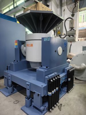Elektrodynamisch triltest systeem met 3-assige trillingen MET installatie van trillingsbestendige basis