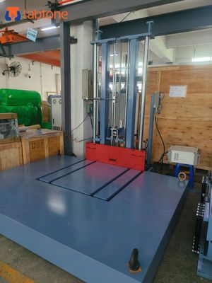 ISTA en ASTM D 5276 conforme laboratorium valtester voor grote en zware pakketten met precisie kogelomloopspindel hoogteverstelling